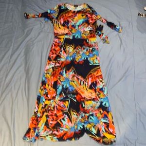 KMW Red, blue and orange women’s dress